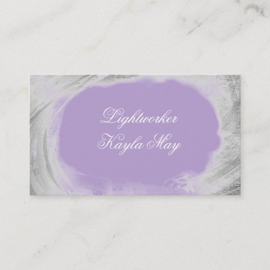 シルバースピリチュアルライト霊気名刺 名刺 (正面)