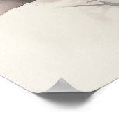 シルバースピリットアニマルフクロウ ポスター (角)