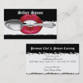 シルバースプーンパーソナルシェフとケータリング 名刺 (正面/裏面)