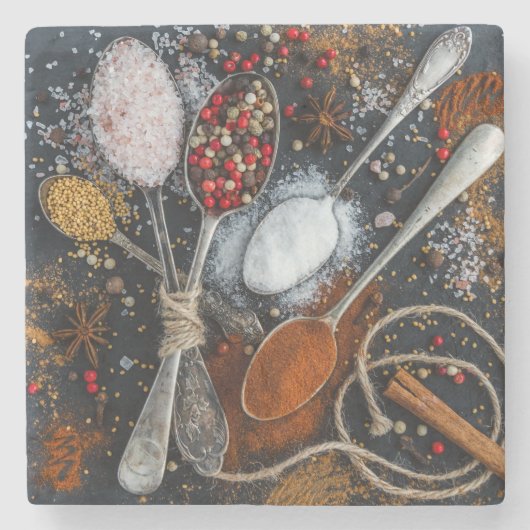 シルバースプーン&スパイス ストーンコースター (正面)
