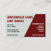 シルバースプ動揺してリンクルズスタイルレッドアンドブラック 名刺 (裏面)