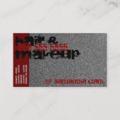 シルバースプ動揺してリンクルズスタイルレッドアンドブラック 名刺 (正面)