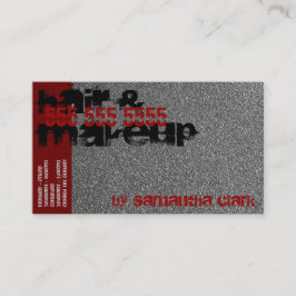 シルバースプ動揺してリンクルズスタイルレッドアンドブラック 名刺