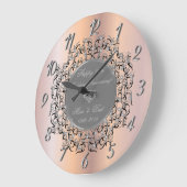 シルバースワーズバラ金ゴールド結婚50周年 ラージ壁時計 (傾斜)