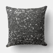 シルバーセクフェイクイングリッター装飾用クッション クッション (裏面)