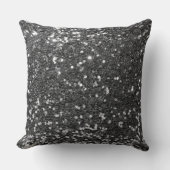 シルバーセクフェイクイングリッター装飾用クッション クッション (正面)