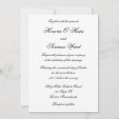 シルバーセモノグラムのルト結婚式招待状 招待状 (裏面)