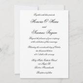 シルバーセモノグラムのルト結婚式招待状 招待状 (裏面)