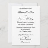 シルバーセモノグラムのルト結婚式招待状 招待状 (裏面)