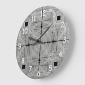 シルバーセレナーデラウンドクロック ラージ壁時計 (傾斜)