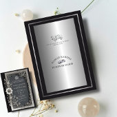 シルバーセレニティ＆フローラルエレガンスイスラム教式 招待状