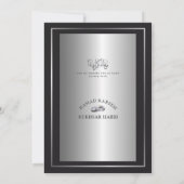 シルバーセレニティ＆フローラルエレガンスイスラム教式 招待状 (裏面)