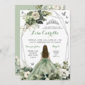 シルバーセージグリーンプリンセスバタフライキンセアニラ 招待状 (正面/裏面)