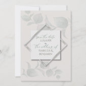 シルバーセージユーカリ日付を保存2 招待状 (正面)