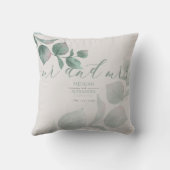 シルバーセージ結婚ユーカリ クッション (裏面)