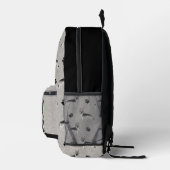 シルバーセーブルドイツの羊飼い犬のパターンと名前 プリントバックパック (右)