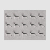 シルバーセーブルドイツの羊飼い犬のパターン 薄葉紙 (正面)