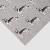 シルバーセーブルドイツの羊飼い犬のパターン 薄葉紙 (詳細)