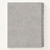 シルバーセーブルドイツシェパード犬とカスタム文字 ノートブック (裏面)