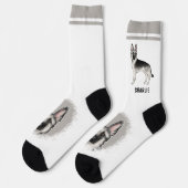 シルバーセーブルドイツシェパード犬と名前をカスタムする ソックス (左)