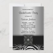 シルバーゼブラバチェロレッテ招待状 招待状 (裏面)