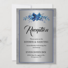 シルバーソイルエブルーミングブルーアジェンティ披露宴 招待状