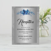 シルバーソイレ咲く青い情事披露宴 招待状 (スタンド正面)