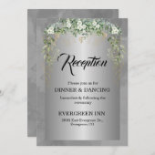 シルバーソイレ咲く青い情事招待状 招待状 (正面/裏面)