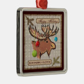 シルバーソーンコロラド芸術的ムースオーナメント メタルオーナメント (右)