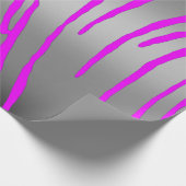 シルバータイガーストライプズピンク ラッピングペーパー (角)