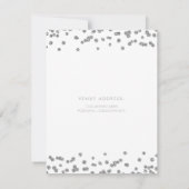 シルバータイプ40歳救生日紙吹雪 招待状 (裏面)