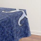 シルバータウラス〔占星術の〕十二宮図サインネイビーブルーデジタル迷彩柄 テーブルクロス (インサイチュ)