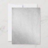 シルバータキシード ボウタイ メンズ 30歳誕生日招待状 招待状 (裏面)