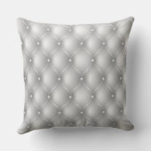 シルバータフテッドレザールックプリント装飾用クッション クッション (裏面)