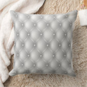 シルバータフテッドレザールックプリント装飾用クッション クッション (ブランケット)