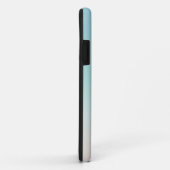 シルバータルズイニシャルあなたの名前ターコイズベージュ Case-Mate iPhoneケース (裏面/右)