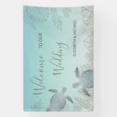 シルバータルズターコイズビーチ結婚式披露宴 横断幕 (縦)