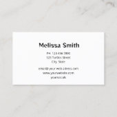 シルバータルズビーチスタイル 名刺 (裏面)