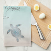 シルバータルズビーチハウスファミリーモノグラム キッチンタオル (四つ折り)