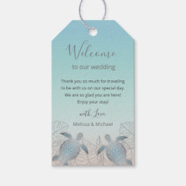 シルバータルズビーチ結婚式ウェルカムバッグ ギフトタグ