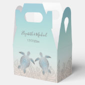 シルバータルズビーチ結婚式カスタムサンキューユー フェイバーボックス (オープン)