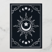 シルバータロットウィッチースウィート16バースデーパーティー 箔招待状 (裏面)