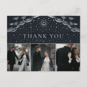 シルバータロット結婚の感謝の写真はがき ポストカード (正面)