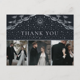 シルバータロット結婚の感謝の写真はがき ポストカード