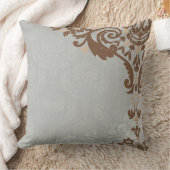 シルバータンエレガントスクエア装飾用クッション クッション (ブランケット)