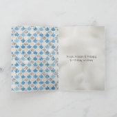 シルバーターコイズパールグリッターマーメイド カード (内部)