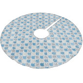 シルバーターコイズパールグリッターマーメイド ブラッシュドポリエステルツリースカート (アングル)