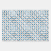 シルバーターコイズパールグリッターマーメイド ラッピングペーパーシート (正面)