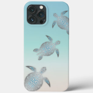 シルバータートルズターコイズ沿岸海事 iPhone 13 PRO MAXケース