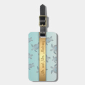 シルバータートルズビーチスタイル ラゲッジタグ (正面縦)